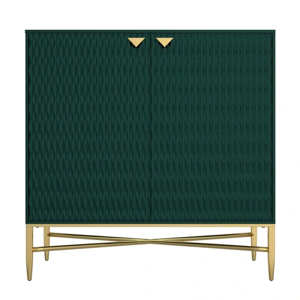 Clihome 15.75-in W x 32.87-in H Mdf Green Freestanding Utility Storage Cabinet T726924972