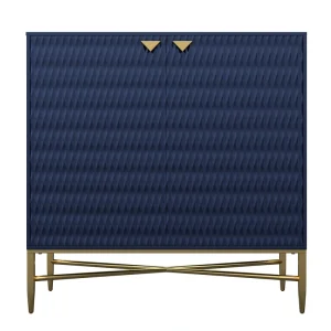 Clihome 15.75-in W x 32.87-in H Mdf Navy Freestanding Utility Storage Cabinet T726924971