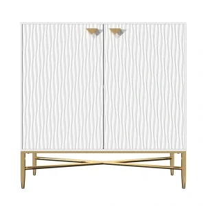 Clihome 15.75-in W x 32.87-in H Mdf White Freestanding Utility Storage Cabinet T726924968