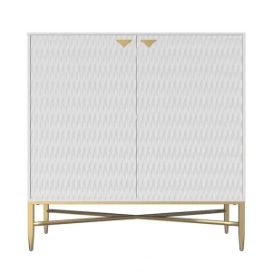 Clihome 15.75-in W x 32.87-in H Mdf White Freestanding Utility Storage Cabinet T726924973