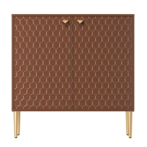 Clihome 15.75-in W x 32-in H Mdf Chocolate Freestanding Utility Storage Cabinet