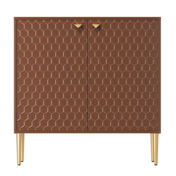 Clihome 15.75-in W x 32-in H Mdf Chocolate Freestanding Utility Storage Cabinet