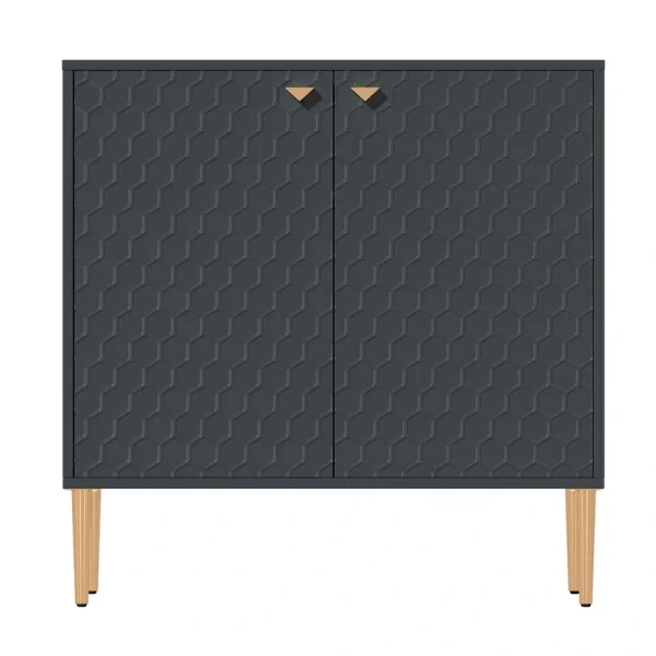 Clihome 15.75-in W x 32-in H Mdf Teal Freestanding Utility Storage Cabinet