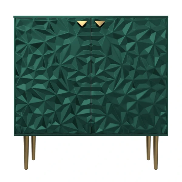Clihome 15.75-in W x 55.45-in H Mdf Green Freestanding Utility Storage Cabinet