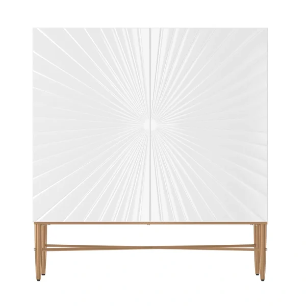 Clihome 16.5-in W x 32-in H Mdf White Freestanding Utility Storage Cabinet