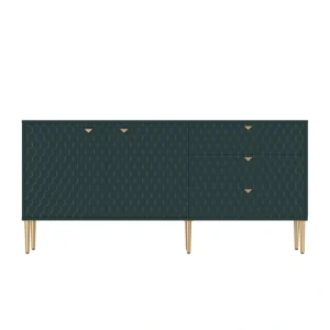 Clihome Modern/Contemporary Green Tv Cabinet (Accommodates TVs up to 60-in)