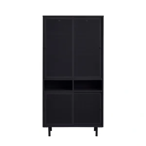 Contemporary/Modern Black Metal China Cabinet T726924930