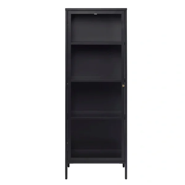 Contemporary/Modern Black Metal Cookware Storage Tower