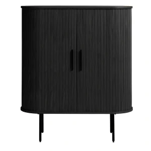 Contemporary/Modern Black Oak Wood Oak China Cabinet