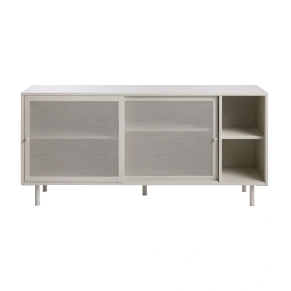 Contemporary/Modern Greige Metal Sideboard
