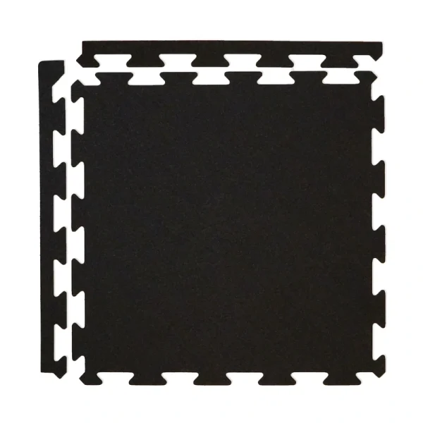 Courage GymFloor 18-in W x 18-in L x 0.3-in T Rubber Gym Floor Tile (14.6-sq ft) (6-Pack)