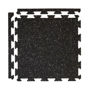 Courage GymFloor 24-in W x 24-in L x 0.315-in T Interlocking Rubber Gym Floor Tile (25.7-sq ft) (6-Pack)