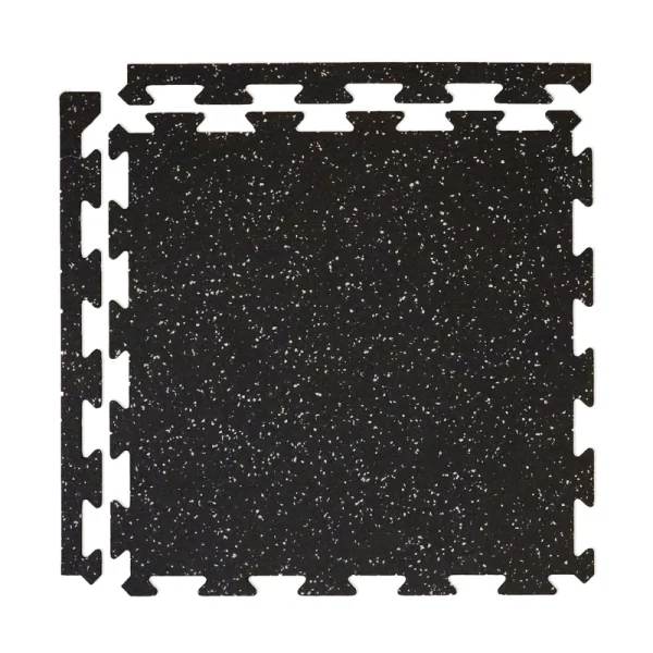 Courage GymFloor 24-in W x 24-in L x 0.315-in T Interlocking Rubber Gym Floor Tile (25.7-sq ft) (6-Pack)
