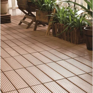 Courtyard Casual 12-in x 12-in 9-Pack Brown Prefinished Composite Deck Tile