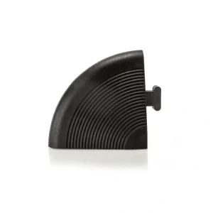 Courtyard Casual 24-Pack Black PVC Deck Tile Transition