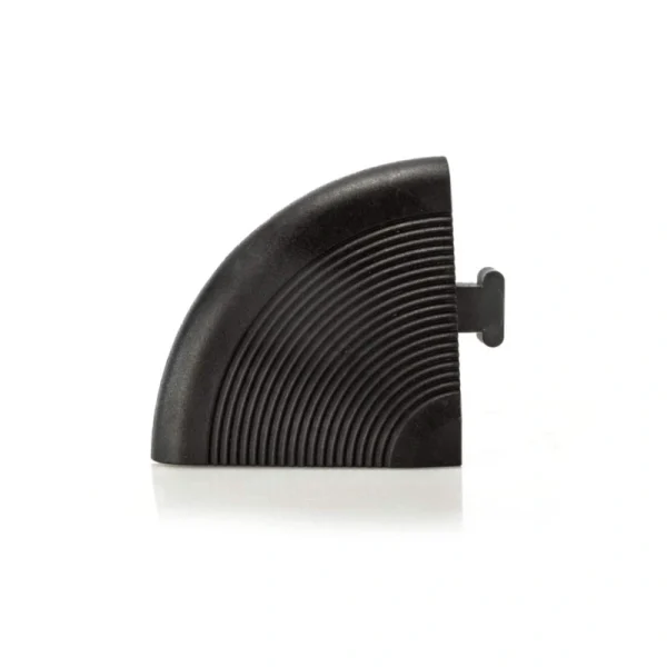 Courtyard Casual 24-Pack Black PVC Deck Tile Transition