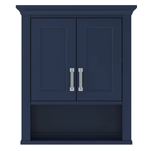 CRAFT + MAIN 24-in x 28-in x 8-in White Soft Close Bathroom Wall Cabinet