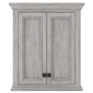 CRAFT + MAIN Ellery 24-in x 28-in x 8-in White Soft Close Bathroom Wall Cabinet
