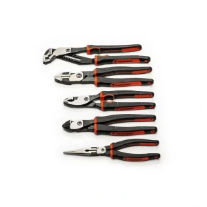 Crescent Z2 Mixed Pliers Set with Dual Material Grips (5-Piece)