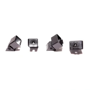 Deckorators 1.5-in x 2.5-in Alx Contemporary Matte Black Aluminum Stair Connector (4-Pack)