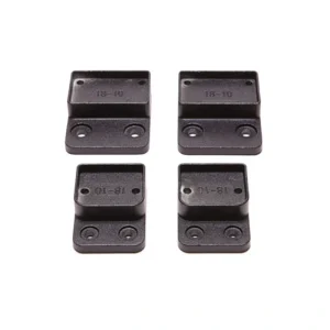 Deckorators 2.5-in x 0.75-in Alx Contemporary Matte Black Aluminum Rail Bracket (4-Pack)