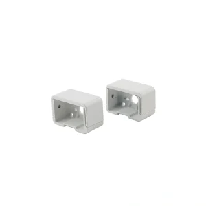 Deckorators 2.5-in x 2.4375-in Cable Railing Textured White Aluminum Rail Bracket (3-Pack)