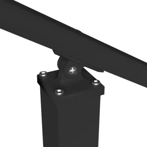 Deckorators 2-in x 2-in Rapid Rail Matte Black Aluminum Angle Adapter (2-Pack)