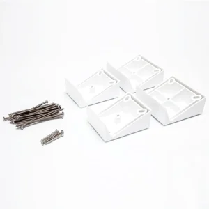 Deckorators 2-in x 4.5-in Grab and Go Classic White 22.5-degree Composite Angle Adapter (2-Pack)