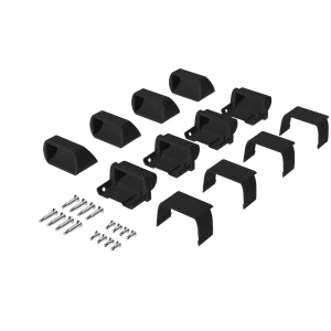Deckorators 3.5-in x 2.25-in Rapid Rail Matte Black Aluminum Stair Connector (4-Pack)
