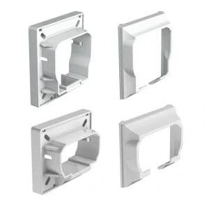 Deckorators 3.625-in x 1.25-in Grab and Go White Plastic Post Connector (4-Pack)