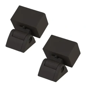 Deckorators 3-in x 2-in Contemporary Textured Black Aluminum Stair Connector (2-Pack)