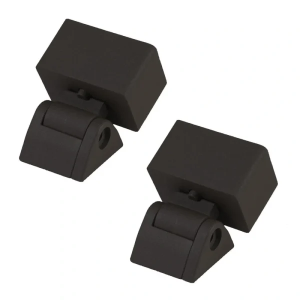 Deckorators 3-in x 2-in Contemporary Textured Black Aluminum Stair Connector (2-Pack)