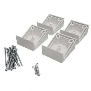 Deckorators 4.5-in x 2-in Contemporary grab and go Gray Composite Angle Adapter (2-Pack)