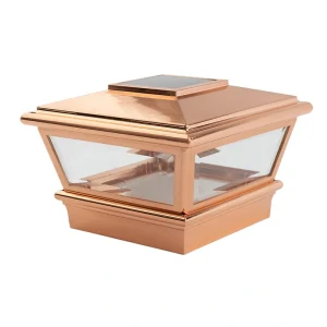 Deckorators 4-in x 4-in 5-Lumen 1-Watt Copper Solar LED Outdoor Post Cap Light (6500 K) T726915787