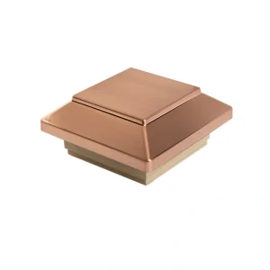 Deckorators 4-in x 4-in Copper Plastic Cedar Deck Post Cap