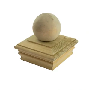 Deckorators 4-in x 4-in Natural Pine Wood Pine Deck Post Cap