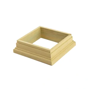 Deckorators 4-in x 4-in Natural Wood Deck Post Base Trim