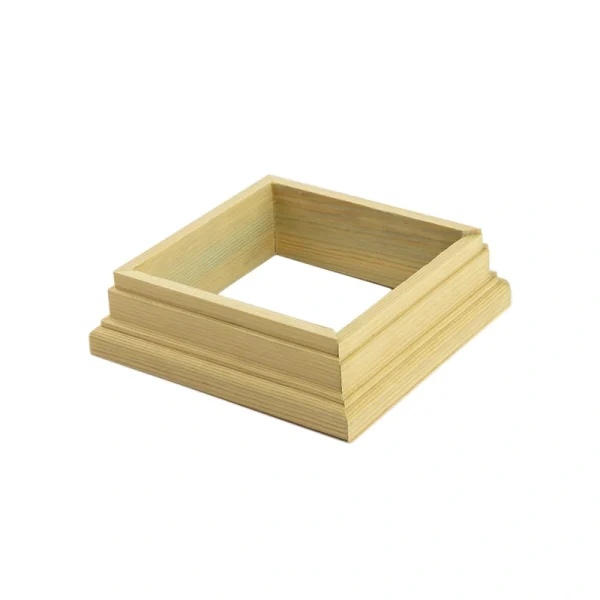 Deckorators 4-in x 4-in Natural Wood Deck Post Base Trim