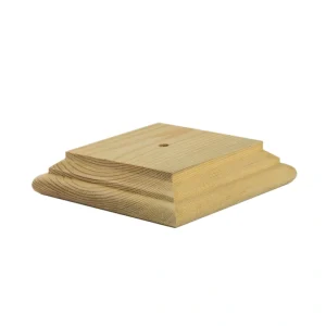 Deckorators 4-in x 4-in Natural Wood Pine Deck Post Cap