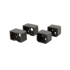 Deckorators 5.0625-in x 2.5-in Contemporary Aluminum Textured Bronze Aluminum Rail Bracket (4-Pack)