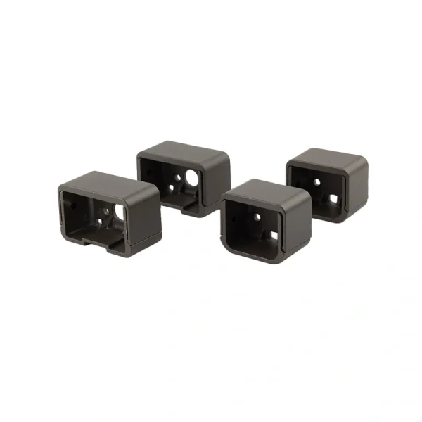 Deckorators 5.0625-in x 2.5-in Contemporary Aluminum Textured Bronze Aluminum Rail Bracket (4-Pack)