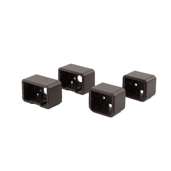 Deckorators 5.0625-in x 2.5-in Contemporary Aluminum Weathered Brown Aluminum Rail Bracket (4-Pack)