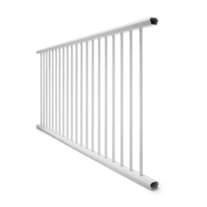 Deckorators 6-ft x 36-in Textured White Aluminum Deck Rail Kit