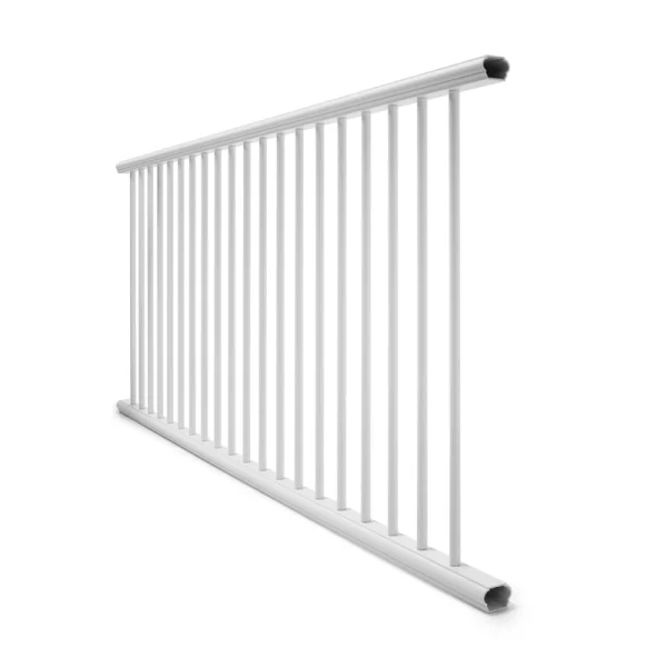 Deckorators 6-ft x 36-in Textured White Aluminum Deck Rail Kit