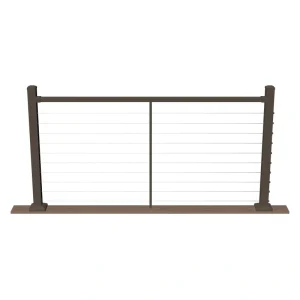 Deckorators Contemporary Cable 6-ft x 36-in Textured Bronze Aluminum Deck Cable Rail Kit