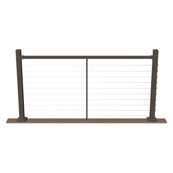 Deckorators Contemporary Cable 6-ft x 36-in Textured Bronze Aluminum Deck Cable Rail Kit