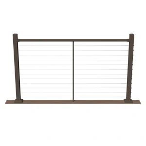 Deckorators Contemporary Cable 6-ft x 42-in Textured Bronze Aluminum Deck Cable Rail Kit