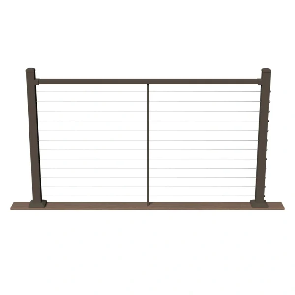 Deckorators Contemporary Cable 6-ft x 42-in Textured Bronze Aluminum Deck Cable Rail Kit