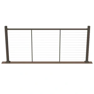 Deckorators Contemporary Cable 8-ft x 42-in Textured Bronze Aluminum Deck Cable Rail Kit