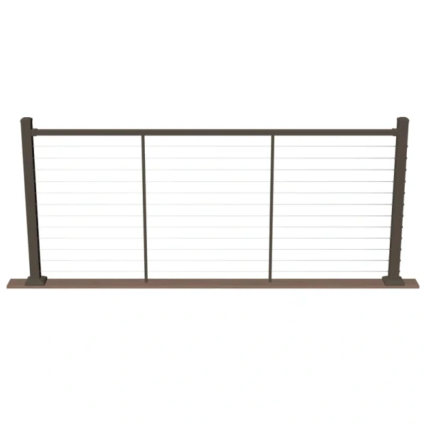 Deckorators Contemporary Cable 8-ft x 42-in Textured Bronze Aluminum Deck Cable Rail Kit